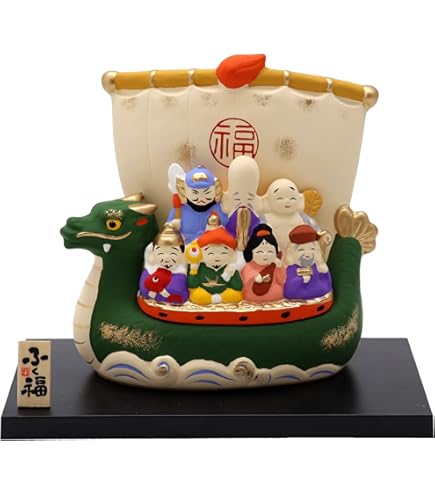 Amazon.co.jp: エールネット(Ale-net) 置物 七福神 開運宝船